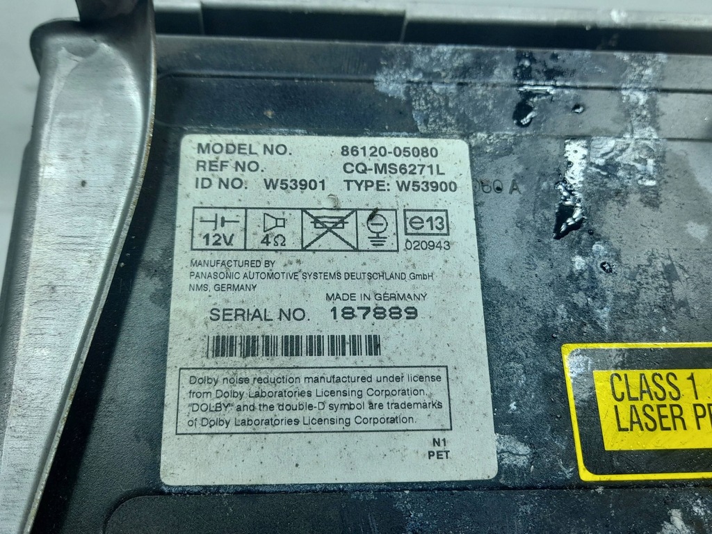 фото №4, Радиопроигрыватель радио заводской 8612005080 toyota avensis t25