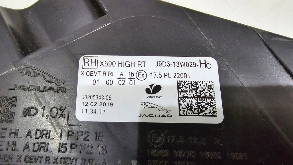 фото №15, Лампа правая перед full led jaguar i-pace x590 j9d3-13w029-hc