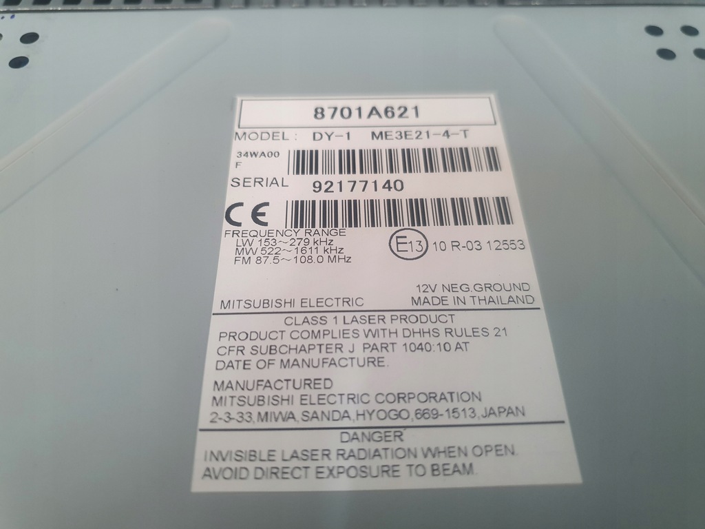 фото №5, Радио cd mitsubishi space star ii 8701a621