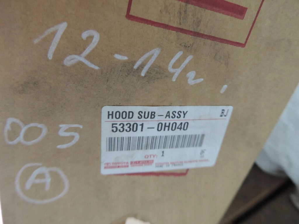 фото №5, Капот кришка двигуна toyota aygo i lift 2012-2014 53301-0h040 nowa orygina
