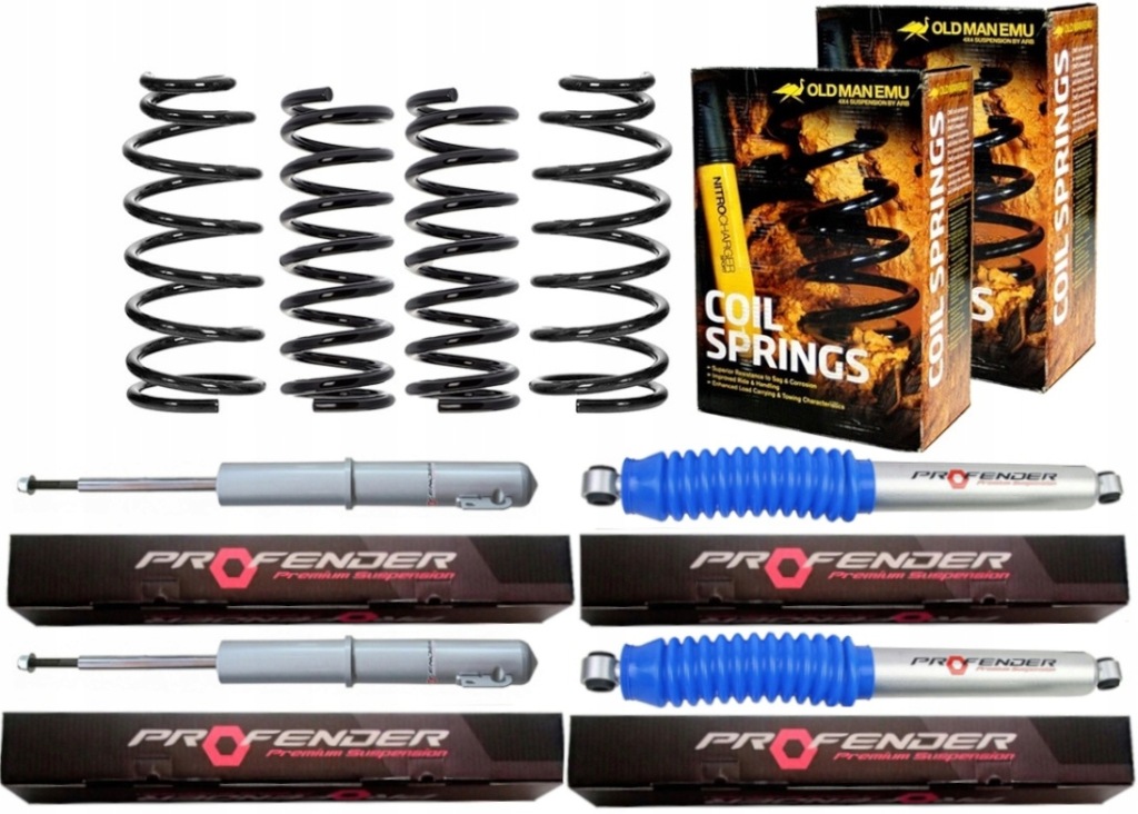 фото №1, Пружины амортизаторы lift +2 ome profender jeep cherokee wk wh medium
