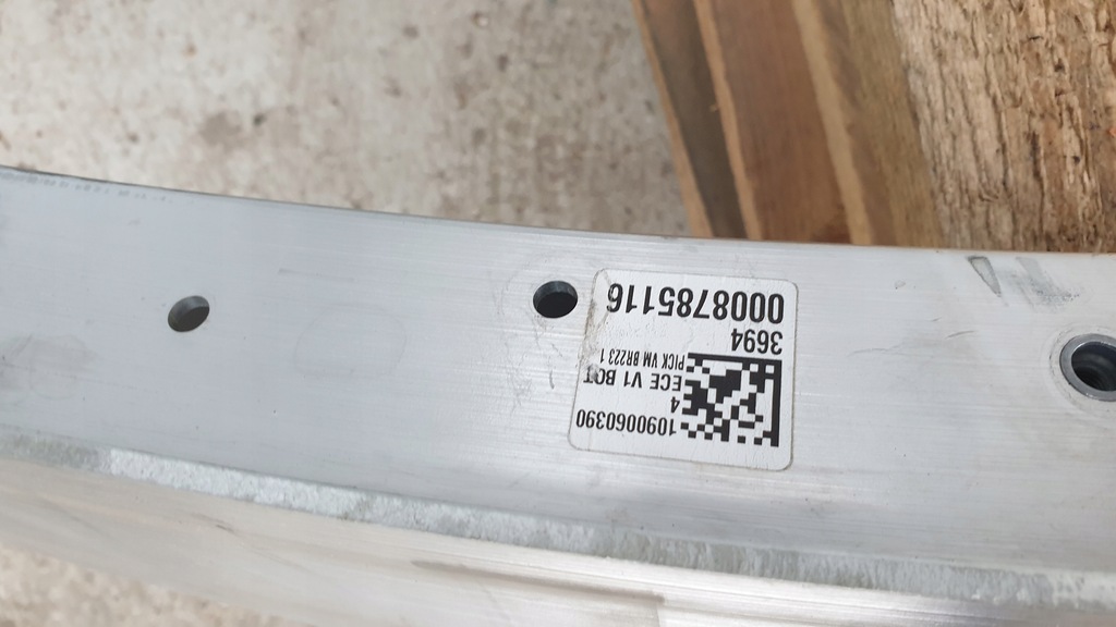 фото №8, Mercedes s klasa w223 amg 21- балка перед передняя усилитель