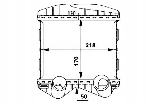 Купить Nrf 30257 радиатор воздуха наддувочный