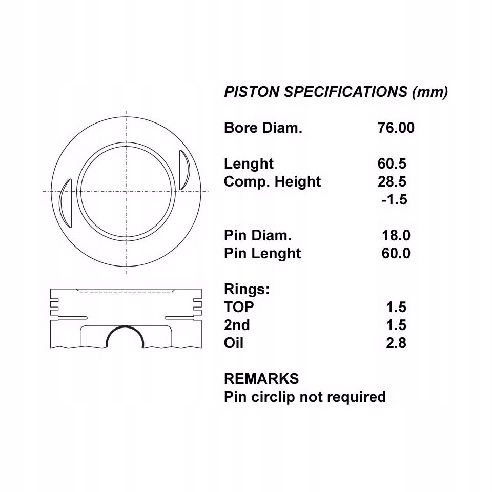 фото №1, Iap quality parts 101-03040 поршень