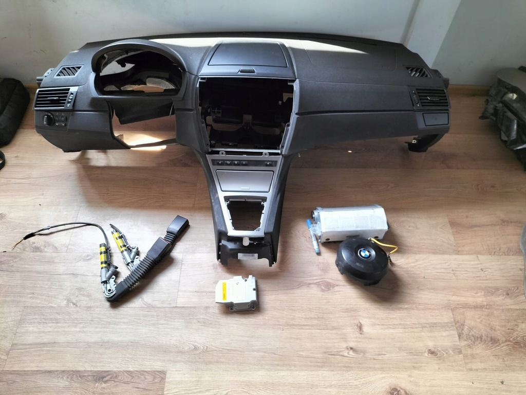 фото №5, Bmw e83 x3 консоль подушки безопасности натяжители комплект