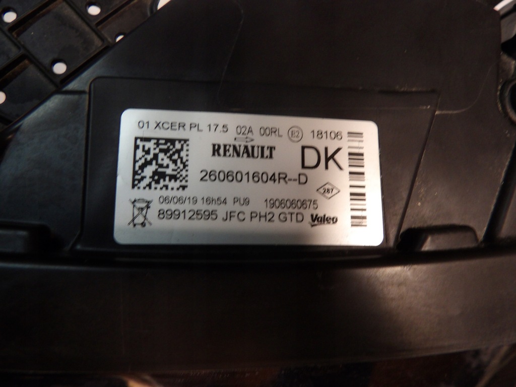 фото №6, Лампа ліва передня renault espace v 5 260601604r