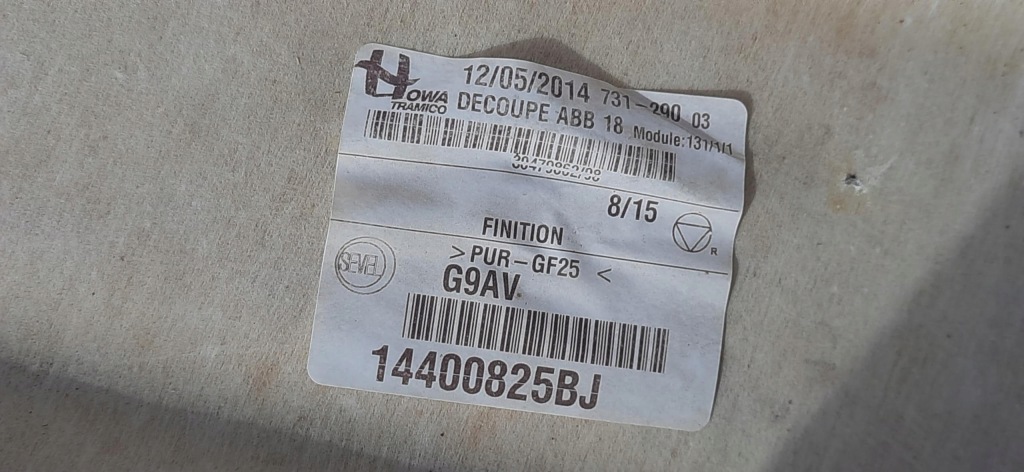 Купить Потолок fiat scudo 2 14400825bj