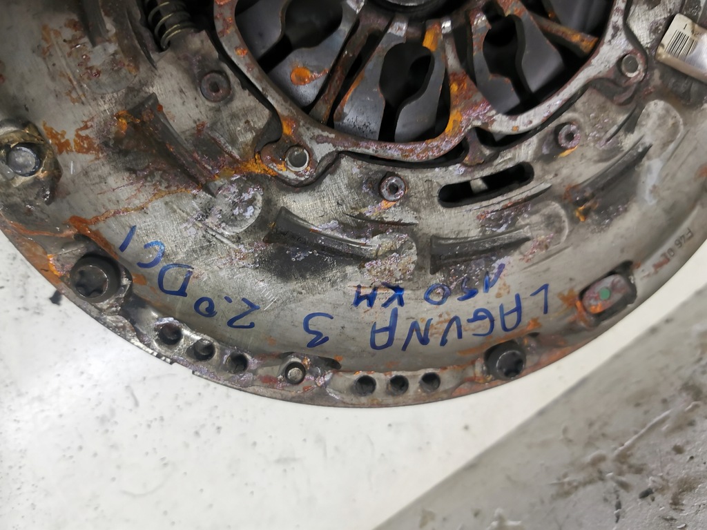 фото №10, Зчеплення повний маховик з двома масами диск притиск luk laguna iii 2.0dci 8200715613