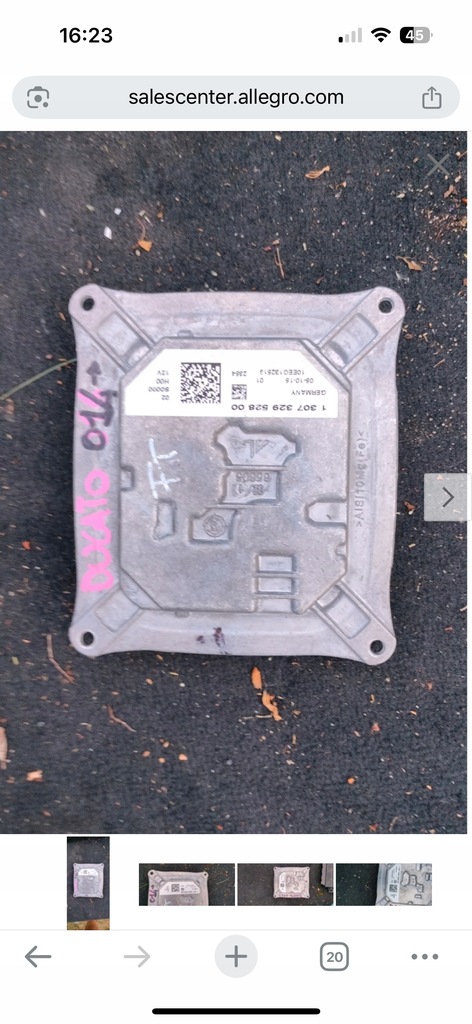 фото №1, Ducato jumper iii boxer перетворювач модуль led 130732952800