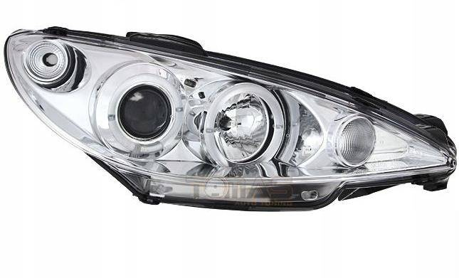 Купить Фары передние peugeot 206 хром кольца