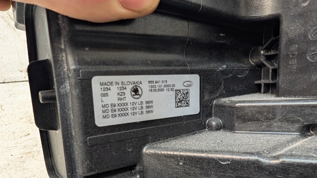 Skoda scala рестайлінг  655 фара перед ліва full led 655941015 Київ