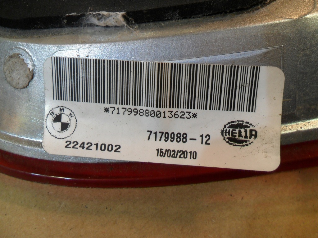 фото №13, Bmw e71 x6 лампа w кришка кришки права 7179988