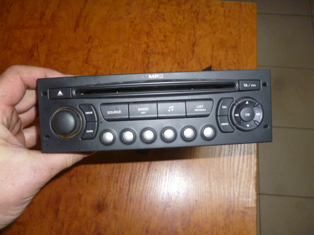 фото №1, Радіо cd citroen c5 9663080277