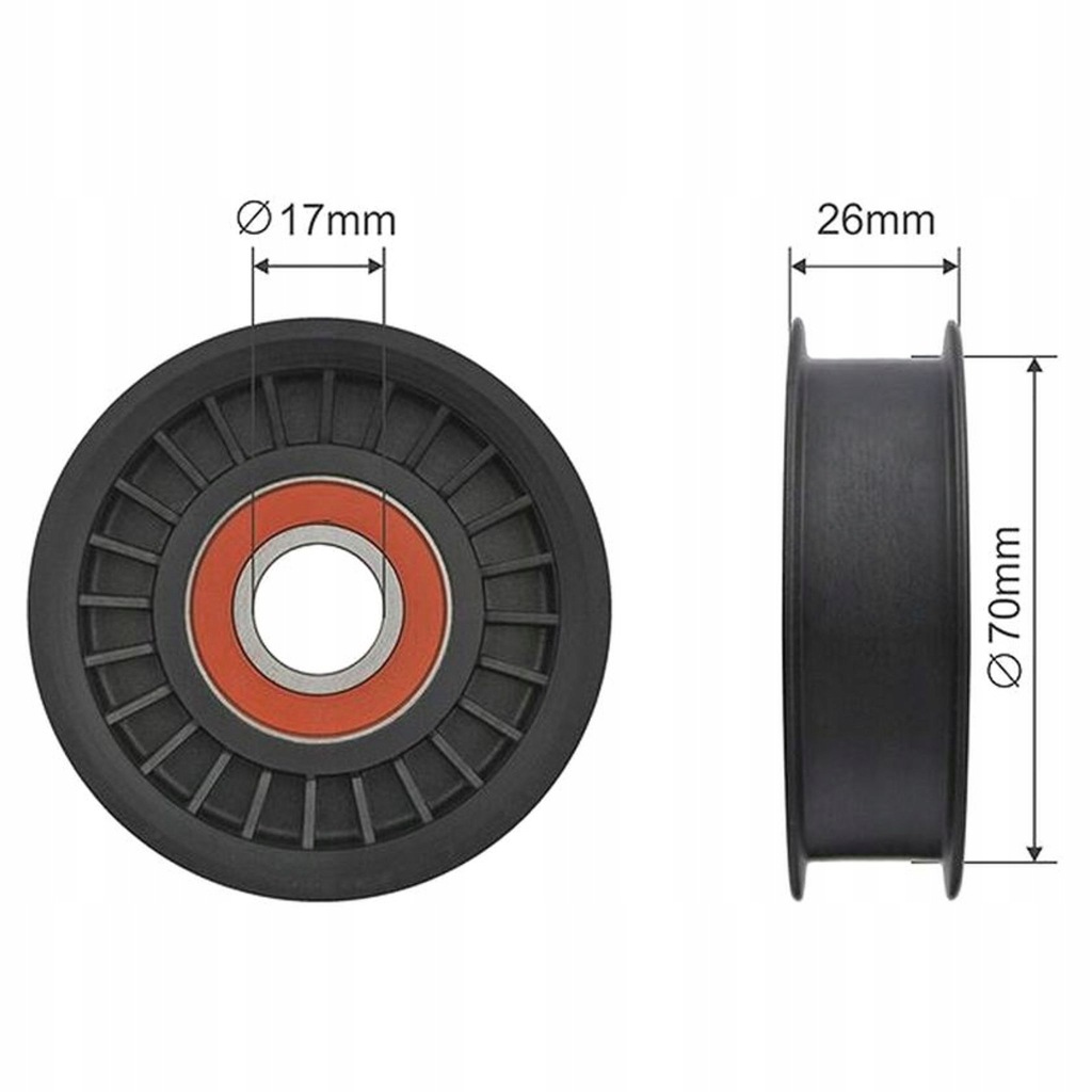 Купити Ролик натягувача ремінь mercedes w203 c209 c219 r171 2.5/3.0/3.5 2004-2013