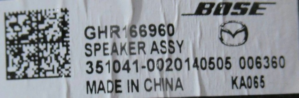 фото №3, Mazda cx-5 cx5 динамик дверь правый задний задняя ghr166960