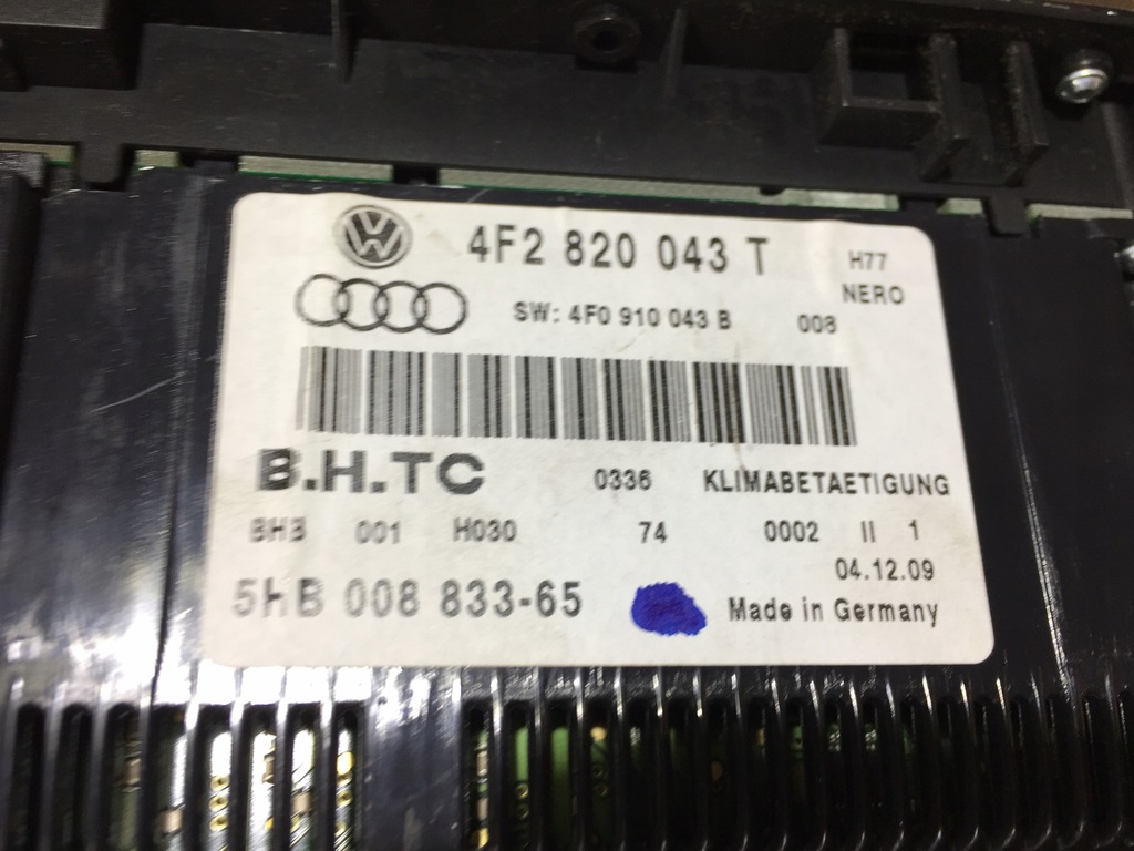 фото №7, A6 c6 lift панель обдув кондиционера 4f2820043t