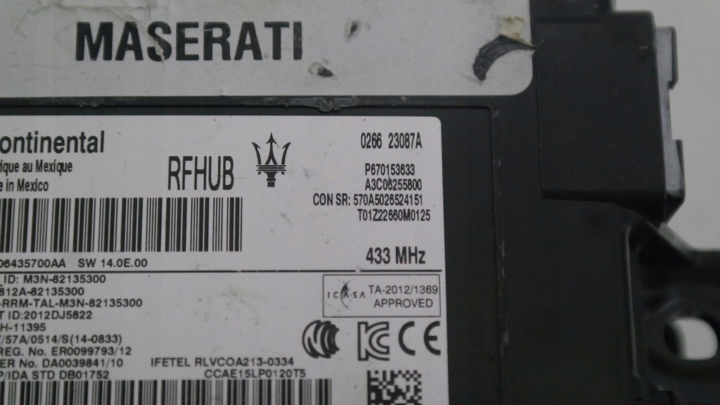 фото №7, Модуль блок управления keyless maserati levante 670108575 607153633