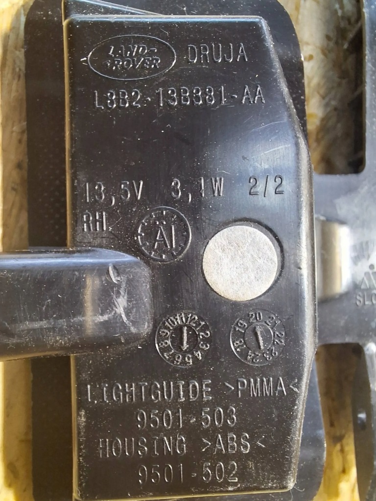 фото №3, Поворотник зеркало правый l8b2-13b381-aa land rover defender l663 20-24