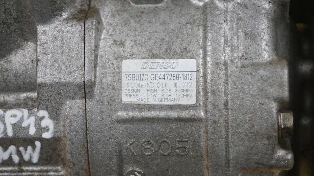 Bmw e90 e60 3.0 b 11r 218km n53b30a компресор кондиціонера 447260-1812 Недорого