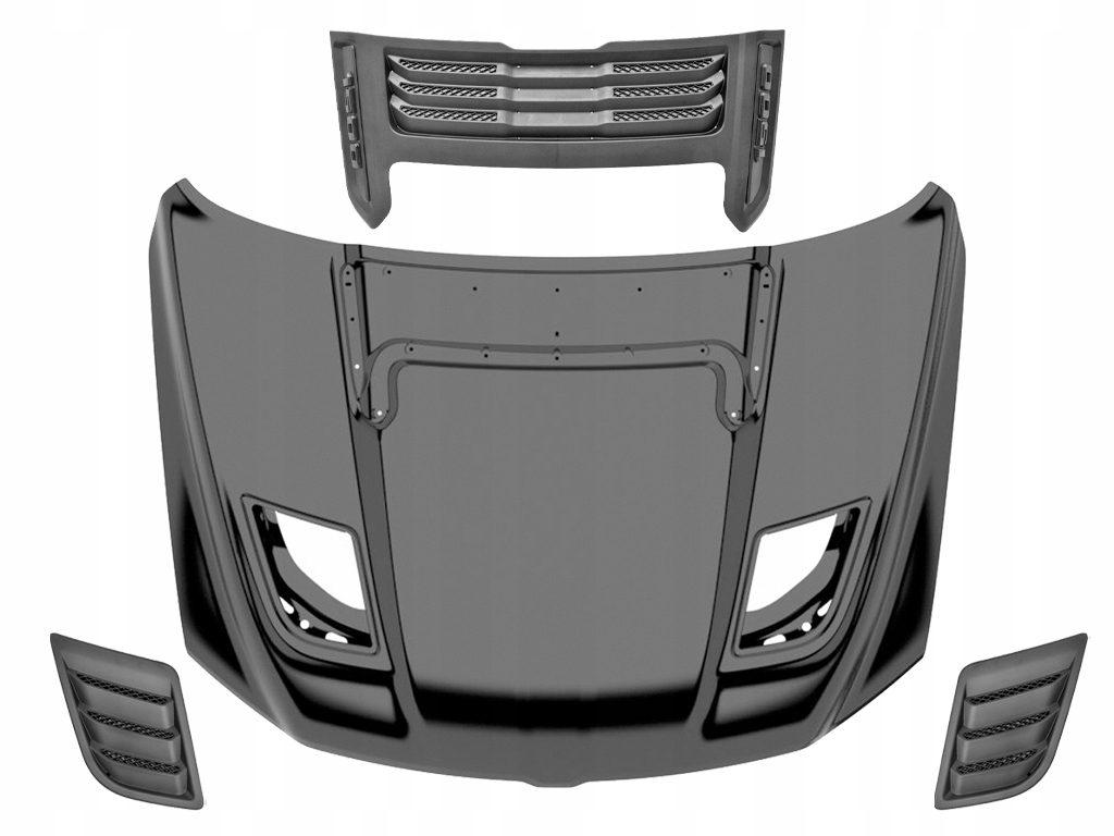 фото №1, Dodge ram 2019- капот крышка rebel alum oem 68276297ab