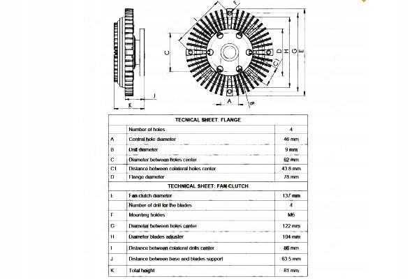фото №1, Nrf віскозна муфта зчеплення toyota hiace ii wagon 2.4 d