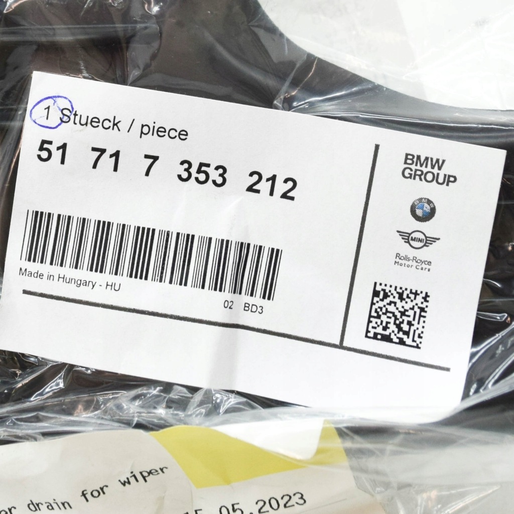 фото №10, Bmw 4 gran coupe f36 wał дворник слив wody lhd 51717353212 7353212