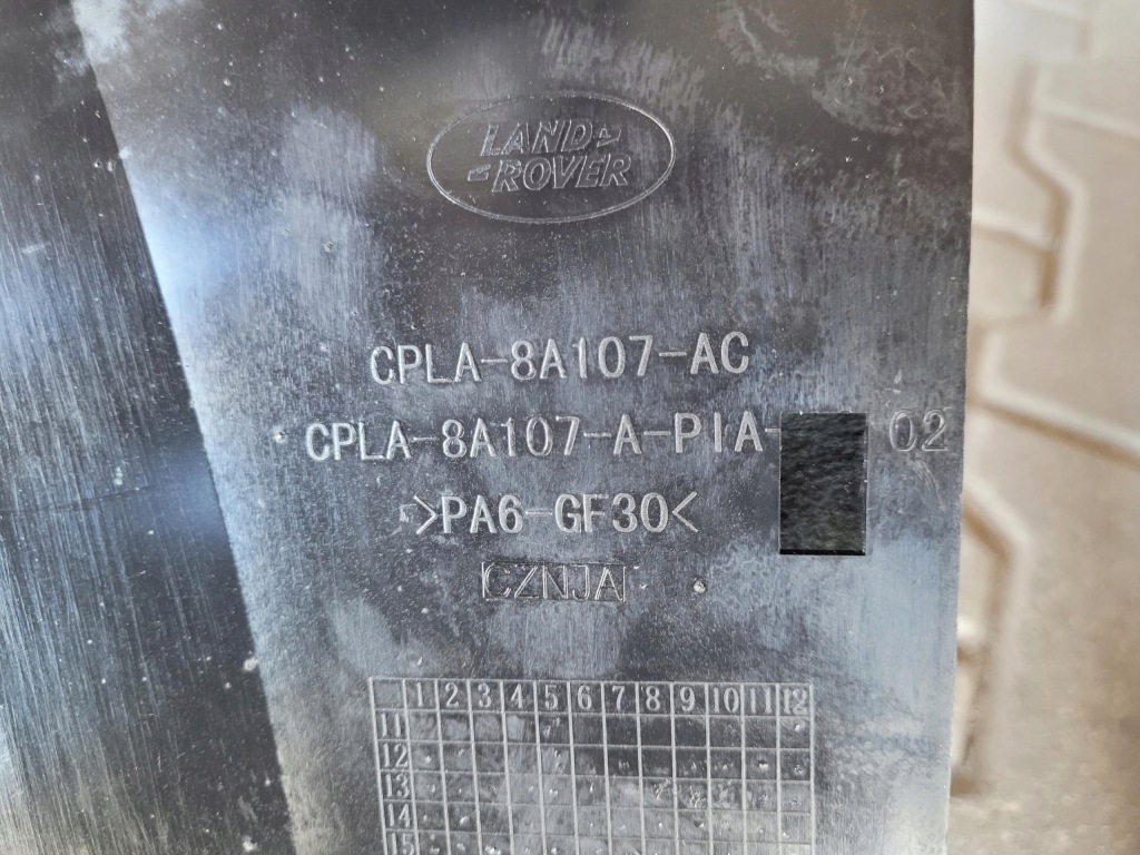 Кермо  повітря правий cpla-8a107-ac range rover vogue l405 4.4 d Зі Шроту