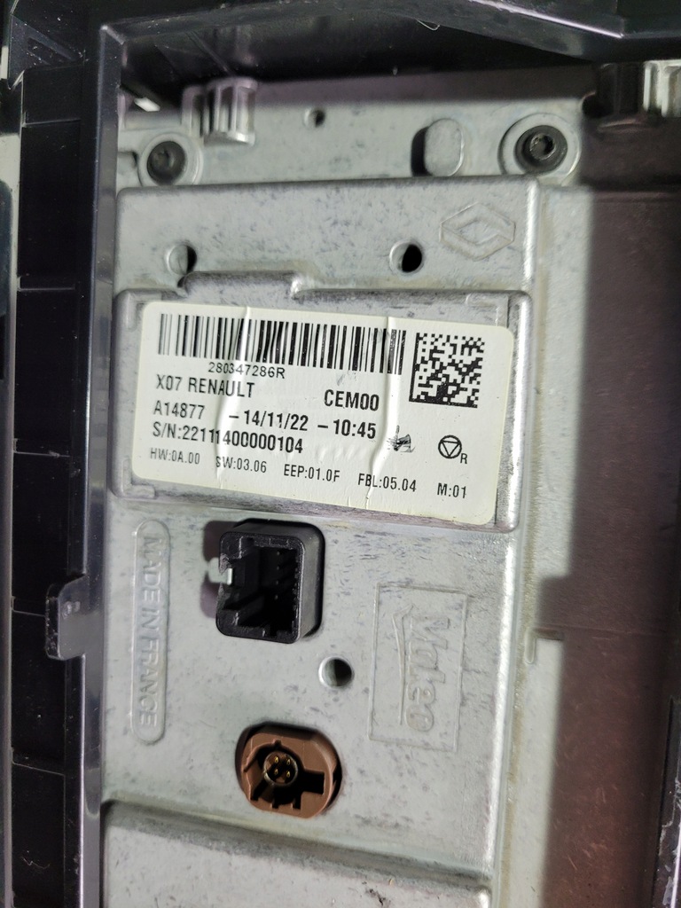 фото №4, Экран дисплей renault twingo iii 280347286r