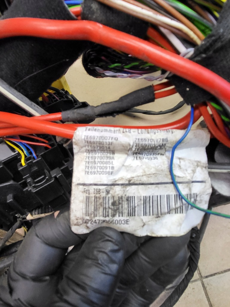 фото №15, Жгут электропроводка кабели реле 503 vw multivan t5 lift 2.0 bi tdi оригинальный номер eu