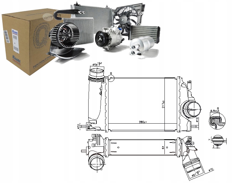 Купити Інтеркулер радіатор повітря впускний nissan qashqai 2 renault