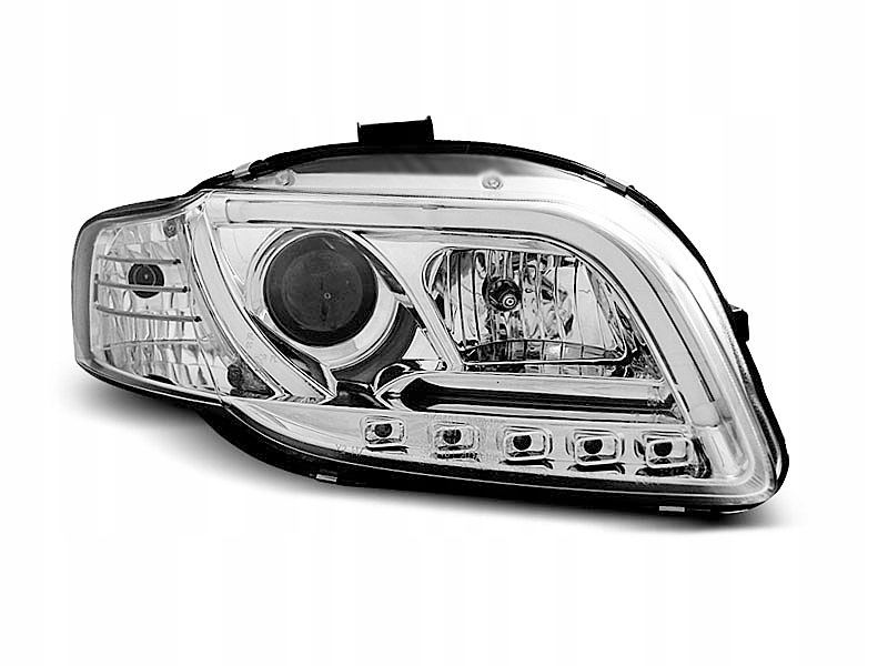 фото №1, Лампы фары audi a4 b7 05-07 led tube хром