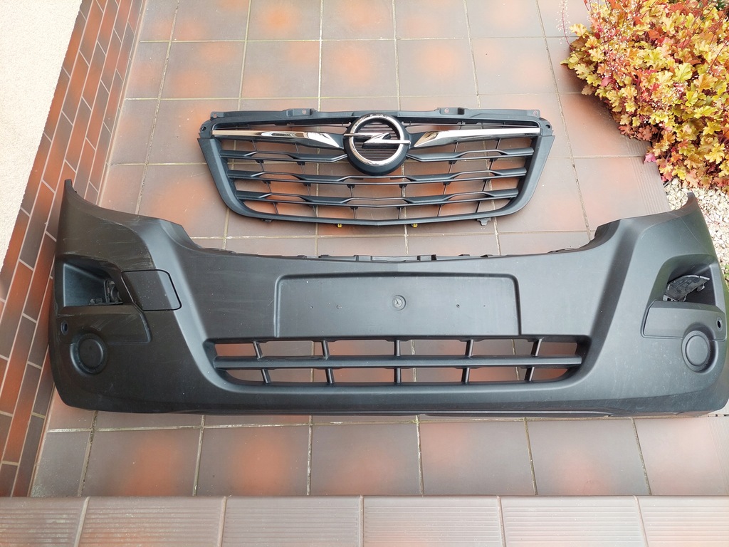 фото №1, Бампер перед - решётка радиатора - opel movano b - lift - 2019