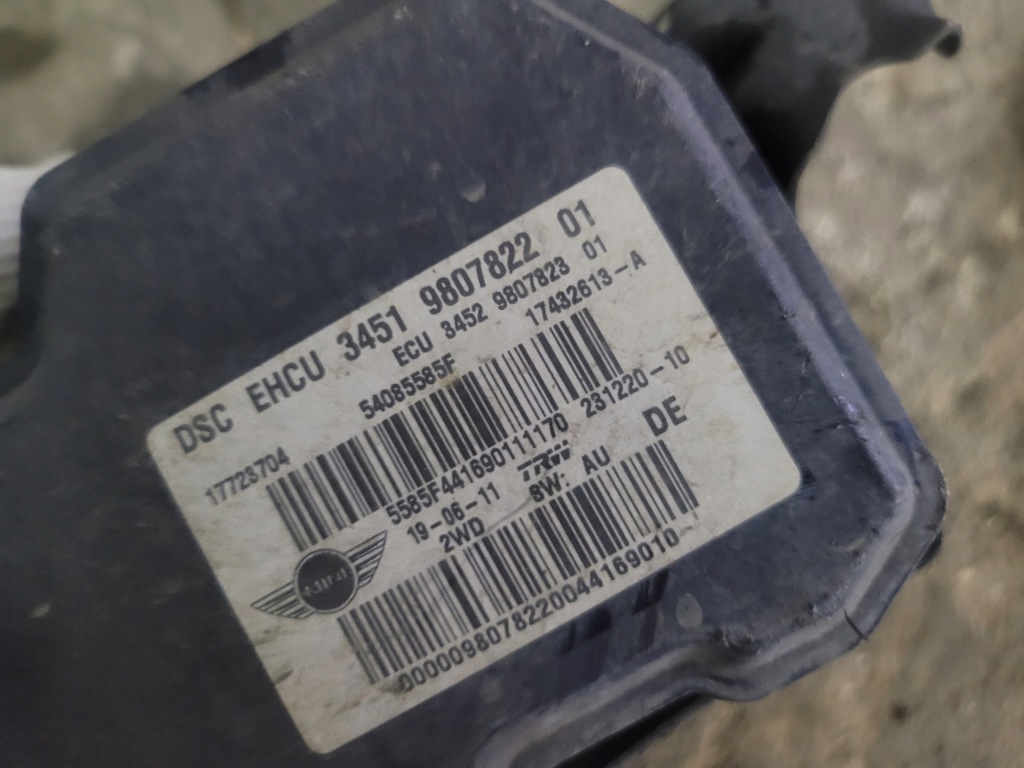 фото №3, Mini r56 насос abs 9807822