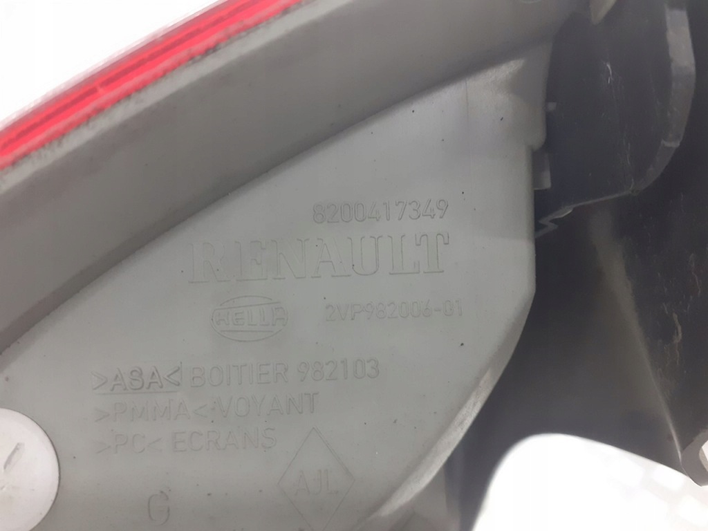 фото №2, Лампа ліва задня renault megane ii 1.9 dci 8200417349