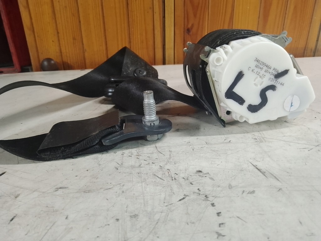 фото №1, Pas безпеки лівий задня середина peugeot 5008