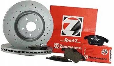 фото №1, Zimmermann тормозные диски+ тормозные колодки перед honda fr-v 282mm