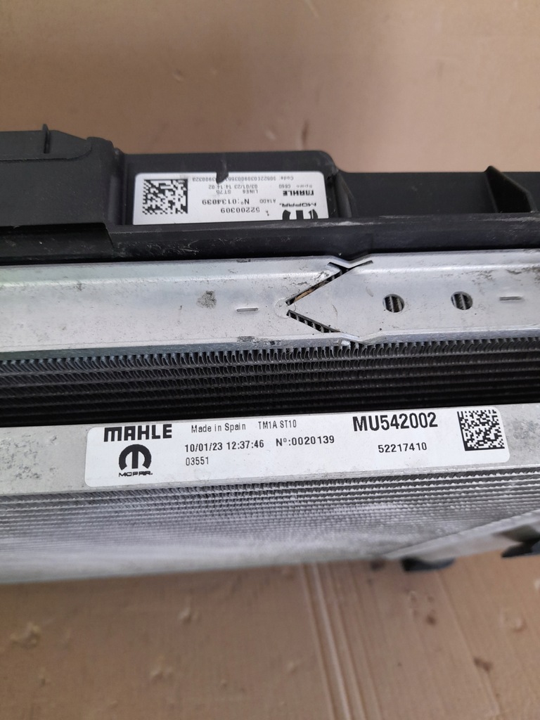 фото №6, Комплект радіатор fiat 500e abarth 52150725 52200310 52200309 52217410