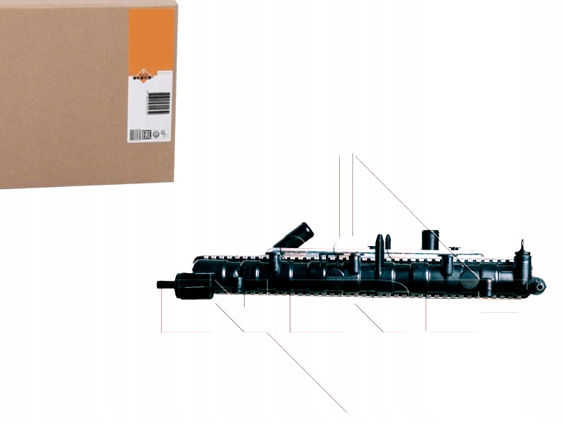 Купити Nrf 58023 радіатор, система охолодження двигуна