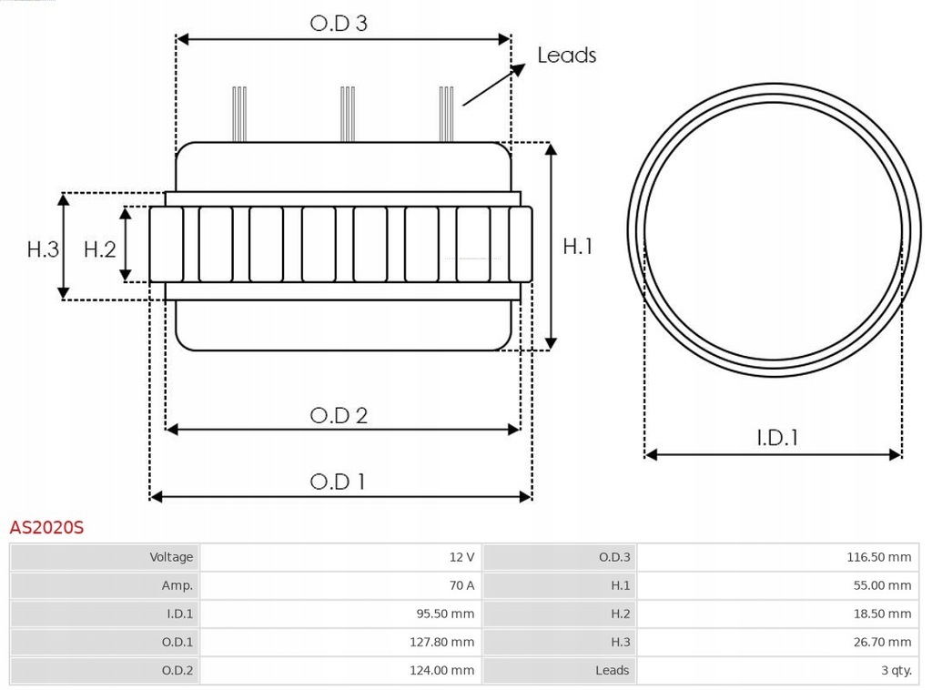 фото №3, Stator, генератор as-pl as2020s
