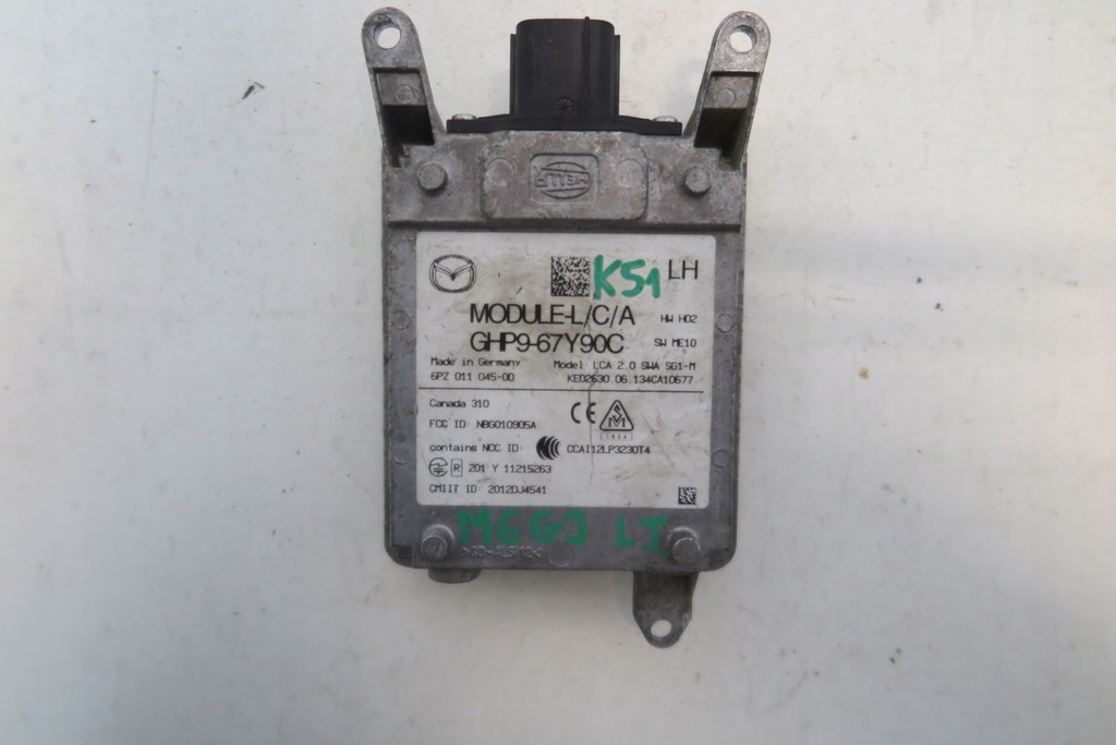 фото №1, Радар асистент мертвого pola лівий задня mazda 6 gj ghp9-67y90c