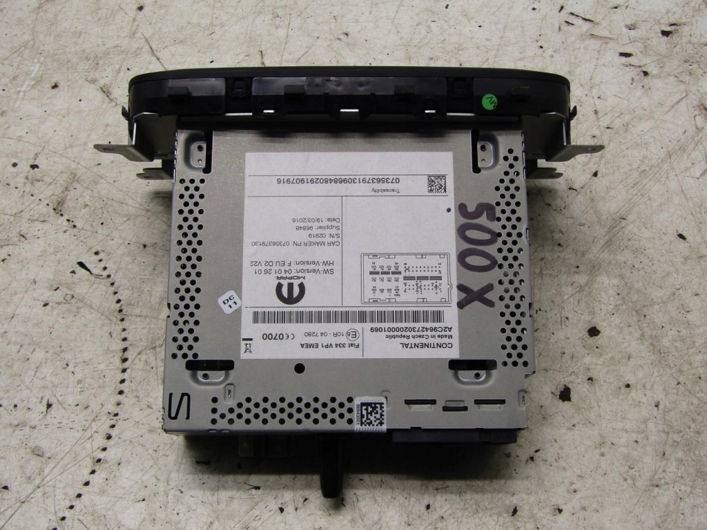 фото №3, Радио радиопроигрыватель экран монитор fiat 500x 07356379130