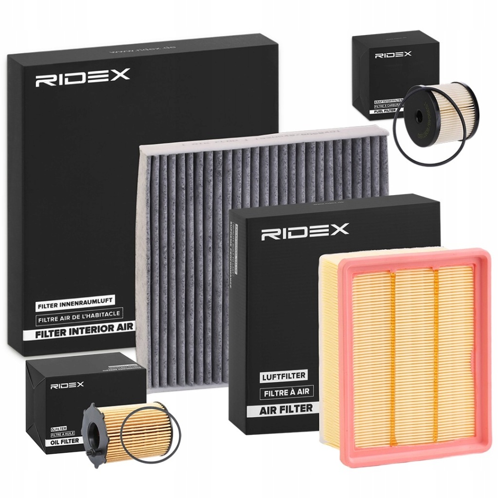 фото №1, Набор фильтров ridex 4055f11649 pasuje do peugeot partner combispace 5f