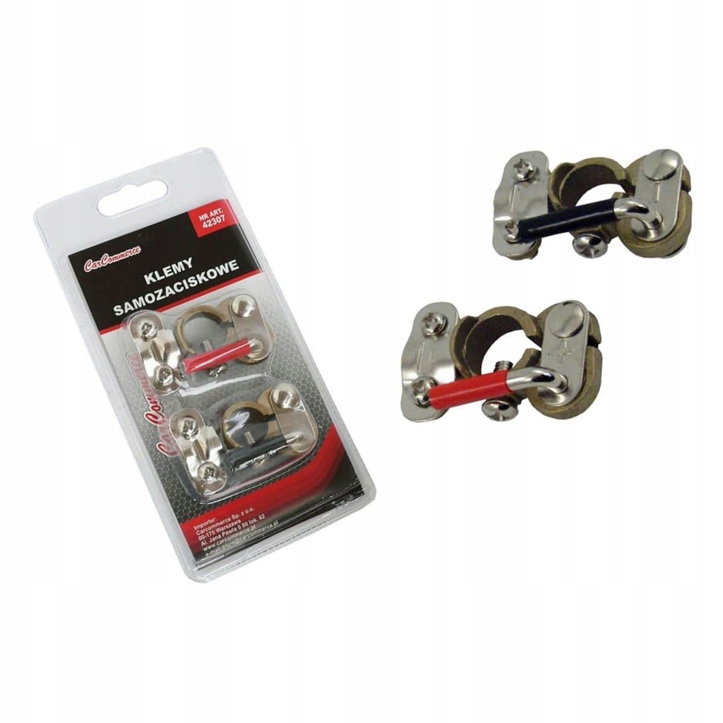 фото №2, Клеми акумулятор + / - plus / minis mosiężne самозатискні