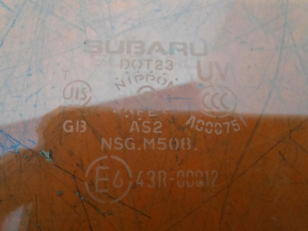 фото №6, Subaru outback vi 19- стекло дверь перед правая передняя 43r-0012