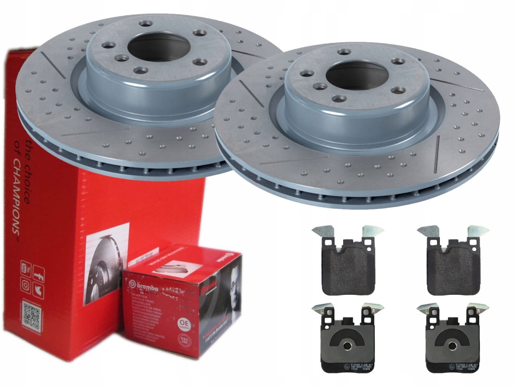 фото №1, Тормозные диски тормозные колодки brembo задняя bmw 3 f30 4 f32 f36 345mm