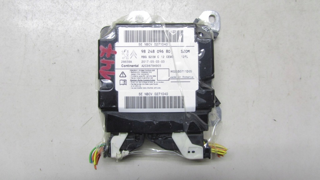 фото №1, Citroen c3 iii датчик подушка безпеки 9824809680 16-19