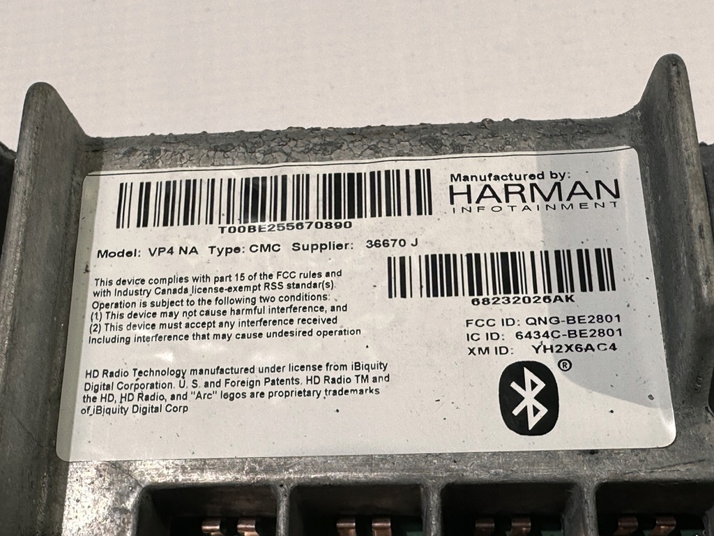 фото №5, Панель модуль блок керування радіо радіо навігації chrysler pacifica 2017+