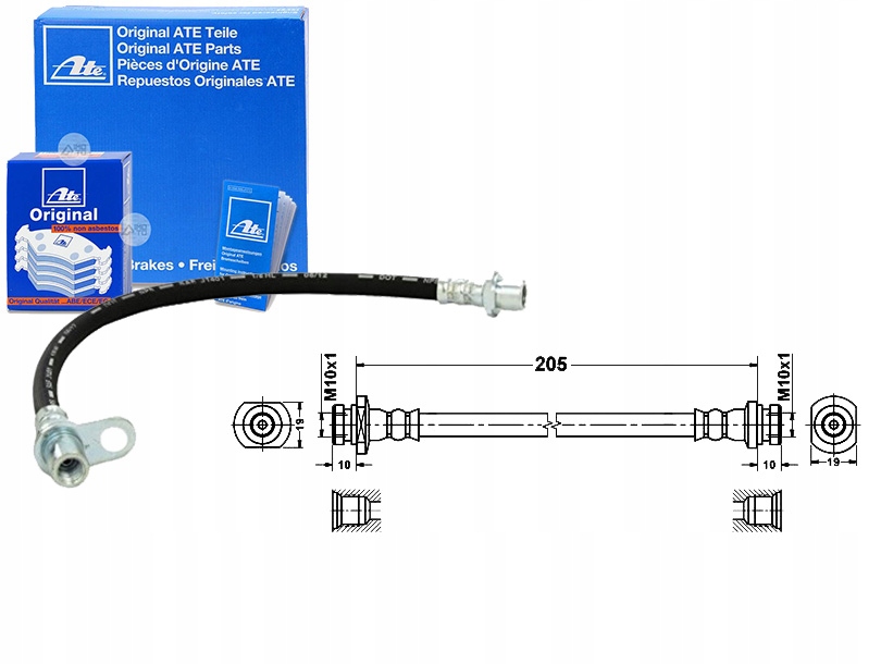 фото №1, Шланг гальмівний elast. chevrolet aveo / kalos da