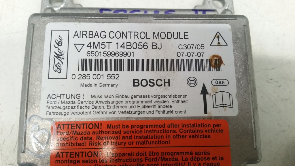 фото №6, Консоль подушки безпеки натягувачі датчик ford focus ii 2