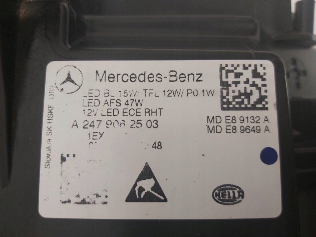 фото №5, Лампа перед левая mercedes w247 performance